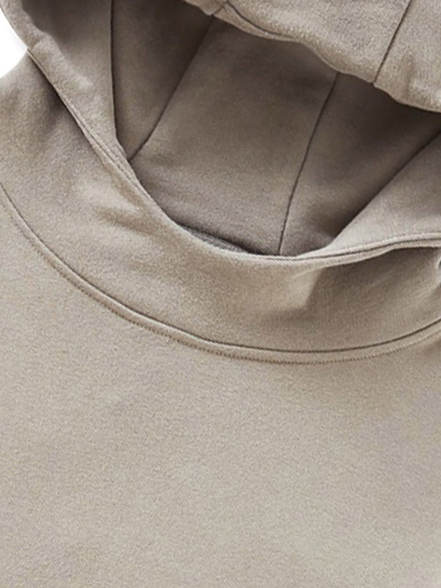 Solo Cherry Splatter: High Neck Insulated FOG Solid Color Fleece Hoodie - 385 GSM